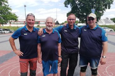 Von links nach rechts: Leonhard Kempter, Wolfgang Rösch, Stefan Karg und Gerald Zajitschek