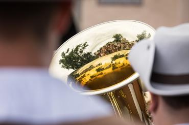 Der Musikverein Riesbürg und die Klosterstadt-Musikanten Neresheim sorgen am 24. und 25. Juli 2026 bei der Veranstaltungsreihe „Musik am Marktplatz“ in Nördlingen für musikalische Unterhaltung.