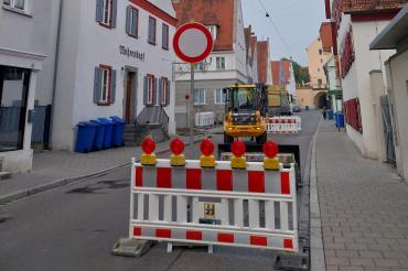 Baustelle Bergerstraße Nördlingen