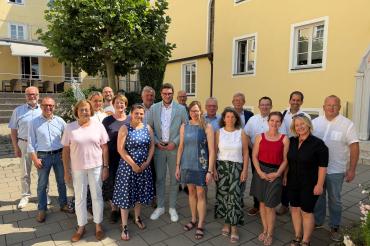 Die Mitglieder des ASFBIK und Landrat Michael Dinkelmeier in Schweinspoint