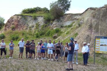 Rundgang zur Eröffnung des Geotops Sandgrube „Am Limberg“