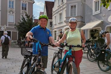 Stadtradeln mit Bärbel Strahl und Albert Riedelsheimer
