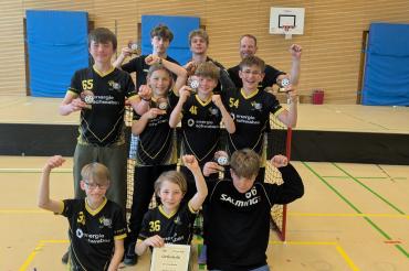 Die U13-Floorballer des SV Nordheim