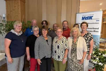 Der neu gewählte Kreisvorstand: v.l.n.r. Kreisgeschäftsführerin Sylva Gebhard, Herbert Tusch, Irene Schildenberger, Birgit Bamberg, Petra Wagner, Werner Gebhard, Mechthild Schellenberger, Hermann Häfele, Irmtraud Schlatterer, Sophie Brandl-Müller, Claudia Müller (auf dem Foto fehlen Elmar Glöckner und Roland Seiler)