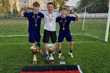 Auf dem Bild von links: Paul Wagner, Fabian Schmidt und Mathis Strauß.