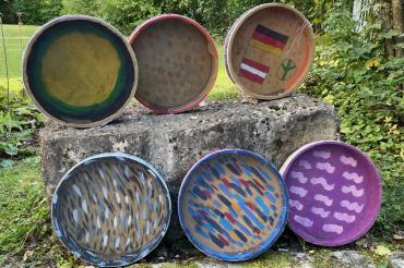 selbstgebaute Ocean-drums 