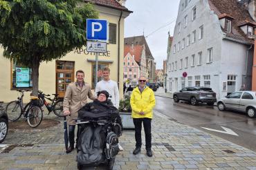 Behindertenparkplatz am Brettermarkt