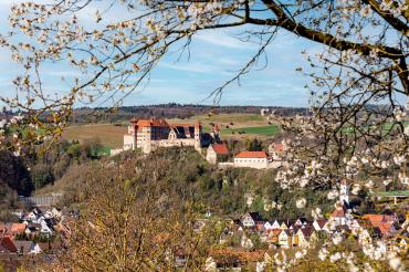 Stadt Harburg im Herbst