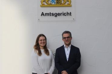 Die neuen Richter Lydia Mandischer und Thomas Kolbe