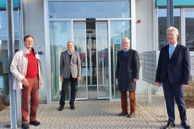 Die Aktivsenioren-Berater im Landkreis Donau-Ries. v.l. Herren Haedke, Wanger, Fiala, Thurn