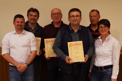 Erster Vorsitzender Christian Lindig, Gottfried Schweinbeck, Michael Fackler, Albert Fackler, Berhard Lindig, Zweite Vorsitzende Tanja Nesselthaler