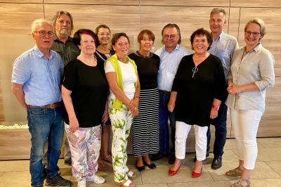 Das Bild zeigt den Vorstand des Kunstvereins Nördlingen.