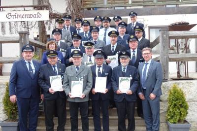 Die geehrten Mitglieder des BVK, bei der Jahreshauptversammlung.