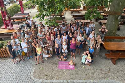 Treffen der Hausgeburtsfamilien aus 2022 am 12.07.2023 in Wemding.