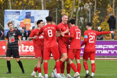 : Die Freude nach dem 1:0.