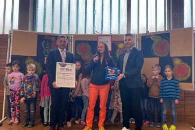 Urkundenverleihung Grundschule Deiningen Geopark