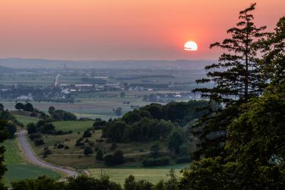 Sonnenuntergang über dem Ries. 