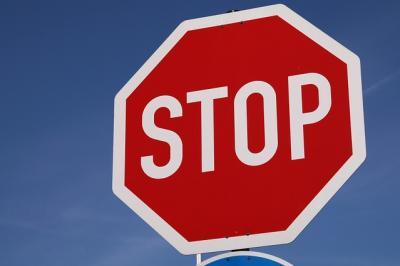 Stoppschild Polizei