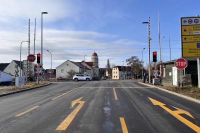 Bahnübergängen in der Nürnberger Straße