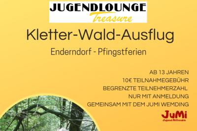 Flyer zum Kletter-Wald-Ausflug am 17. Juni 2025.