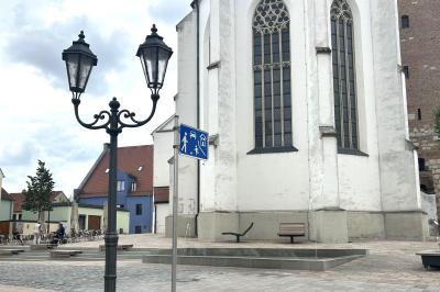 Platz an der Augsburger Botengasse in Donauwörth 