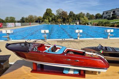 Donauwörther Freibad und Modellbootfahren