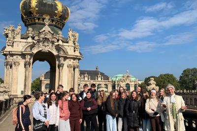 Schülergruppe aus Nördlingen und Olmütz.