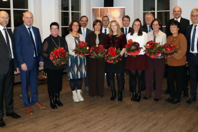 Raiffeisen-Volksbank Ries: Ehrung für langjährige Betriebstreue