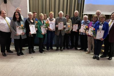 MGV ehrt langjährige Mitglieder