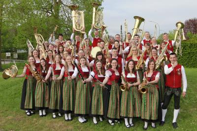 Die Vereinigte Musikkapelle Tapfheim. 