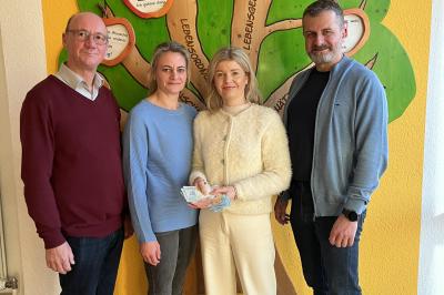 Auf dem Foto v.l.n.r.: Erwin Seiler, Petra Jasari, Monika Seiler, Timm Albert