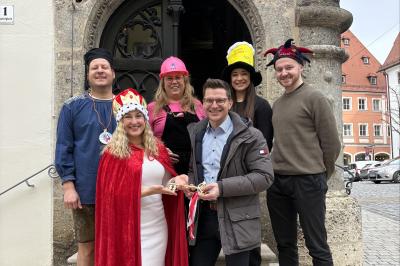 Blaulichtball Schlüsselrückgabe 