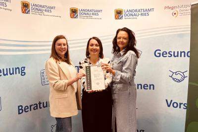 Von links nach rechts abgebildet: Julia Lux, Michaela Kluger, Heike Meyr