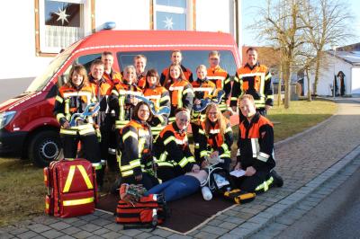 Die Sanitätsgruppe der Freiwilligen Feuerwehr Gosheim