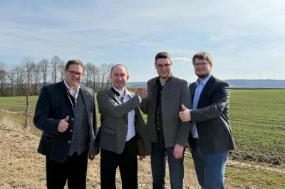 Freie Wähler: spontaner Besuch von Hubert Aiwanger