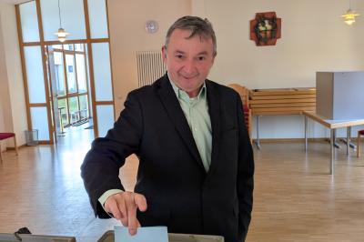 Landratskandidat Albert Riedelsheimer. 