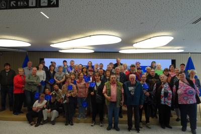 Teilnehmer der Reise im Europaparlament