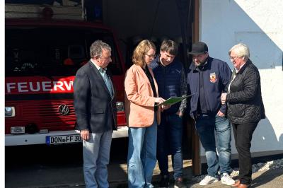 Auf dem Bild zu sehen (von links): Albert Riedelsheimer, Eva Lettenbauer, Sebastian Frey, Timo Bablok und Zita Frey.
