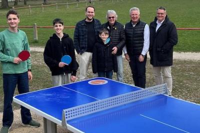 Bild von rechts nach links: Peter Naumann, Oliver Lang, Johann Streitberger, Carsten Assmann