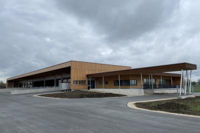 Der neue Recyclinghof in Nördlingen kurz nach der Fertigstellung.