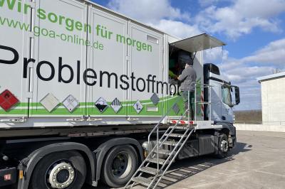 Schadstoffmobil sammelt 