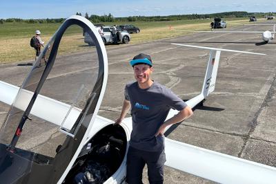 Stefan Langer wurde Dritter bei der Segelflug-Weltmeisterschaft in Zentralpolen. Für die Titelverteidigung in der 18-Meter-Klasse reichte es knapp nicht. 