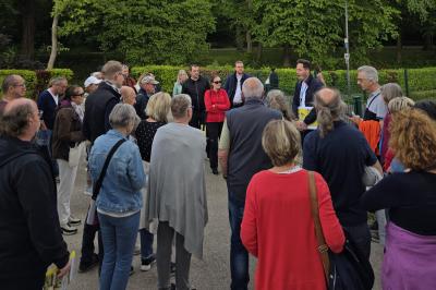 Die Landesgartenschau 2028 wird in einer Führung vorgestellt.