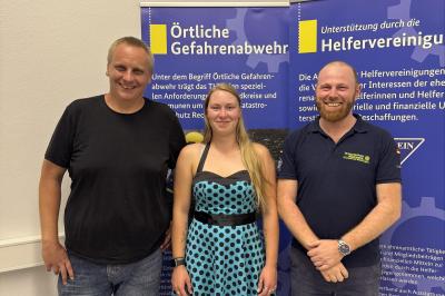 V.l.: Alexander Wagner, Cassidy Preußcher, Marcel Gewinner