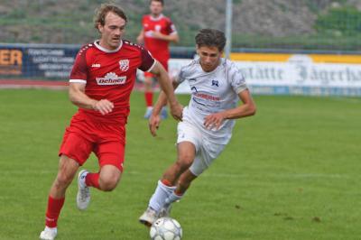 Dennis Lechner hatte die beste Torchance des gesamten Spiels.