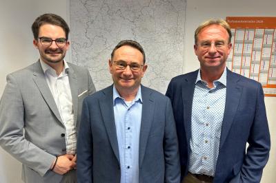 V.l.n.r.: MdL Manuel Knoll, MdB Ulrich Lange und MdL Wolfgang Fackler.