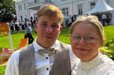 Franka Gerstmeyr und ihre Begleitung Max Bauer