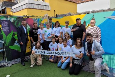 Der Graffiti-Workshop wurde ein voller Erfolg.