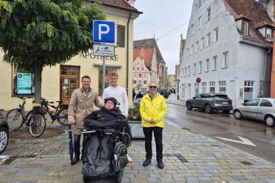 Behindertenparkplatz am Brettermarkt