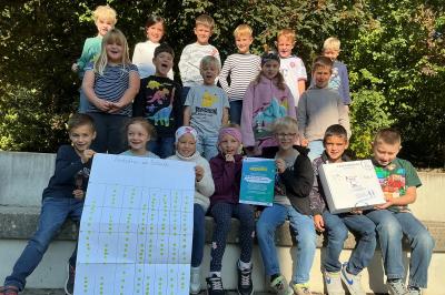 Klasse 2a beim Projekt Autofrei zu Kita und Schule